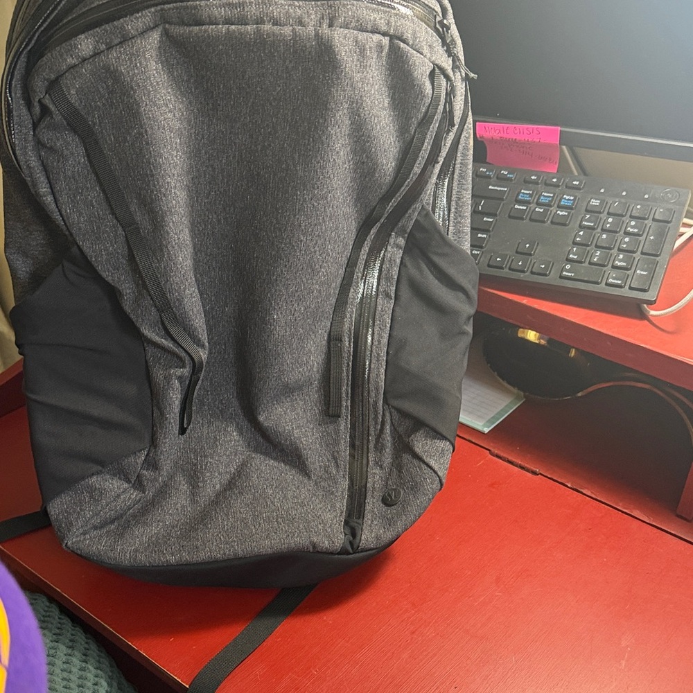 Lululemon Grey Tech Backpack - Sleek Everyday Carry